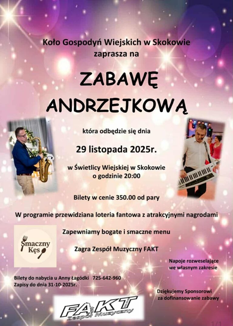 Zabawa Andrzejkowa w Skokowie!